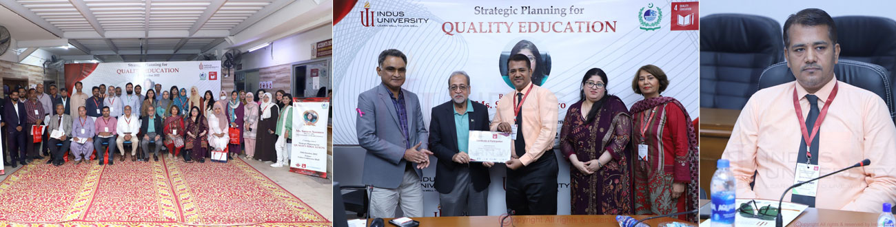 Seminar on Strategic Planning for Quality Education by Indus University